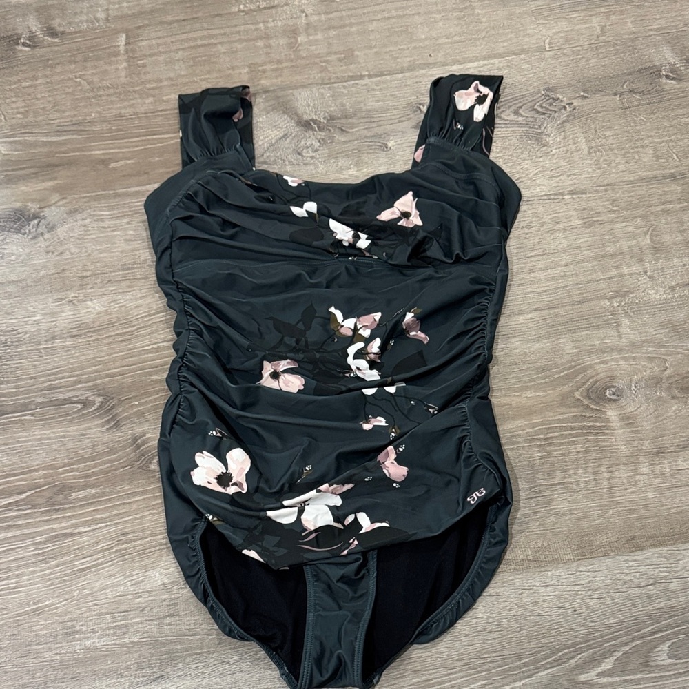 Albion Floral Green Womens One Piece Swimsuit